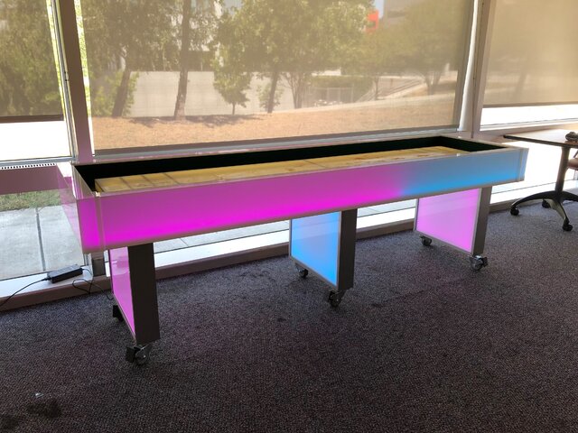 LED Shuffleboard Table