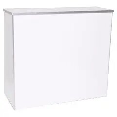 48 inch Portable Bar White 