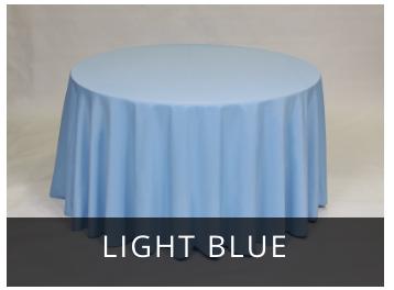 Light Blue 120 inch Round Tablecloth